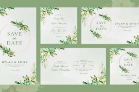 Corners Wedding Invitation 52355871