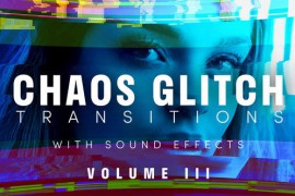 Chaos Glitch Transitions v3 Pack: 20 Dynamic Effects with Unique Sound for Premiere Pro 44760298