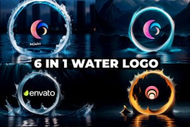 3D Water Abstract Logo Reveal 52521478