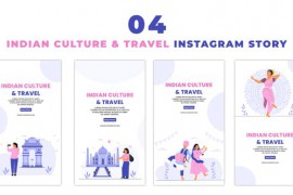 Indian Culture and Tour Places 2D Animation on Instagram Story 47395228