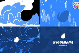 Water Wave Logo for FCPX 51666033
