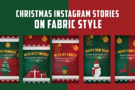 Christmas Instagram Stories on Fabric 49385337