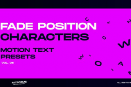 Characters Motion Text: Fade Position Vol. 05 45757056