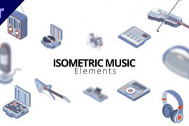 Isometric Music Elements 49689526