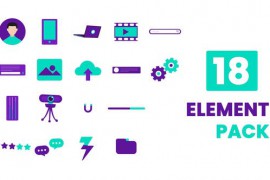 Mobile Applications Animated Element Pack After Effects Template 44677693