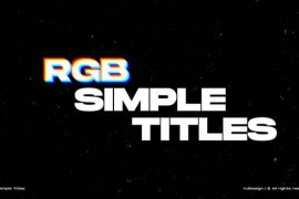RGB Simple Titles | AE 49051827