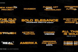 Kinetic Box Titles v1.0 | FCPX 51861579