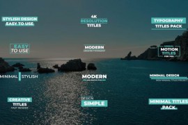 Minimal Titles 3.0 | After Effects 42265996
