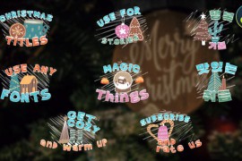 Christmas Cartoon Titles for DaVinci Resolve 50039501
