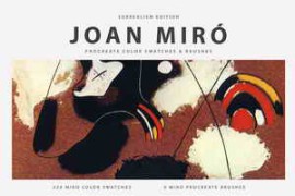 CreativeMarket – Joan Miro’s Art Procreate Brushes 5965790