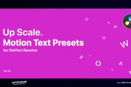 Up Scale Motion Text Presets Vol. 04 for DaVinci Resolve 46705799