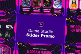 Game Studio Slider Promo MOGRT 46459620