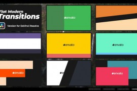 Flat Modern Transitions | DaVinci Resolve 50255033