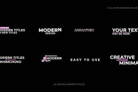 Modern Titles 2.0 | MOGRT 51671754