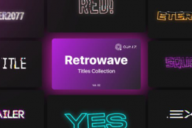 Retrowave Motion Titles Vol. 02 45405441