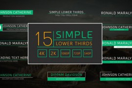 15 Simple Lower Thirds 16985225