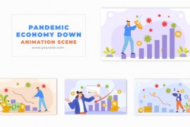 Economic Collapse Flat Character Animation Scene 49457055