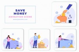Save Money Animation Scene After Effects Template 46414740