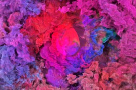 spinning color smoke logo reveal 47385988