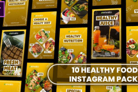 Healthy Food Instagram and TikTok Story Reel MOGRT for Premier Pro 51516428
