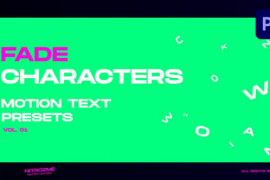 Characters Motion Text: Fade Vol. 01 for Premiere Pro 45890210