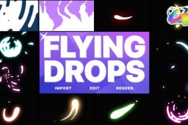 Flying Drops | FCPX 28642115
