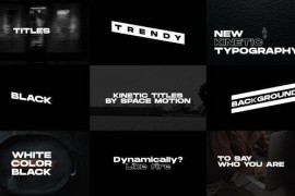Kinetic Titles | FCPX Template 43397818