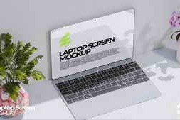 Free Download:Laptop Screen Mockup Premiere 59095182