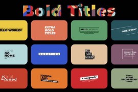 Bold Titles 2.0 | FCPX 42454008