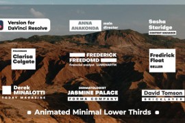 Animated Minimal Lower Thirds | DaVinci Resolve 50009793