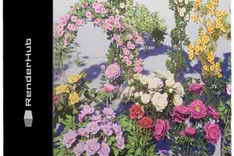 Renderhub – Flowers Pack Low-poly 3D model