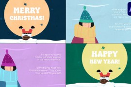 Cartoon Christmas Greeting Cards for After Effects 48948505