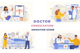 Doctor Consultation Character Animation Scene After Effects 39651586