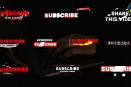 Stylish Subscribe Lower Thirds | DaVinci Resolve 46886675