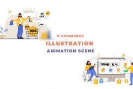 E-Commerce Animation Scene 43395926