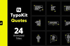 Typo Kit Quotes Titles for After Effects 44526134