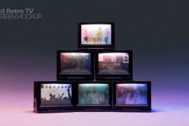 Old Retro TV Display Screen 46612879