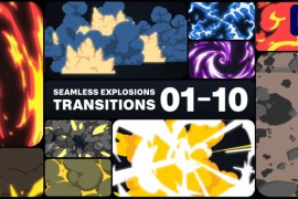 Seamless Explosions Transitions for Premiere Pro 46868288