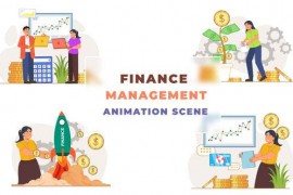 Finance Management Animation Scene 42854040