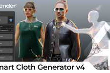 Free Download:Divine Cut_Smart Cloth Generator V3.4.3 + Assets For Blender