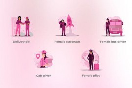 Different Professions - Flat Female Elements Concept 48039283