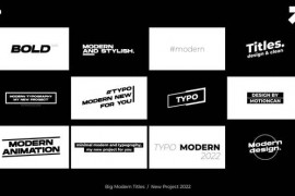 Modern Titles 3.0 | After Effects 42354856
