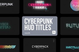 Cyberpunk HUD Titles 05 for Premiere Pro 45232973