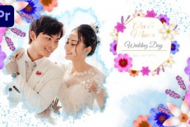 Spring Ink Wedding Slideshow (MOGRT) 43791643