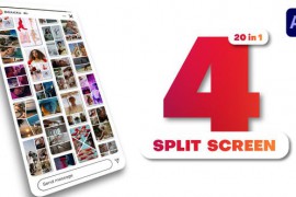 Vertical Multiscreen - 4 Split Screen 44119181