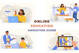 Online Education Animation Scene 42925608
