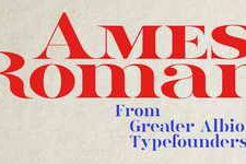 Free Download:Ames Roman Font Family 16xOTF