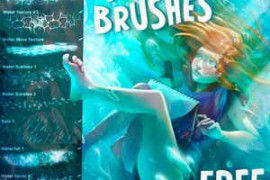 Free Download:Water Brushes for Procreate