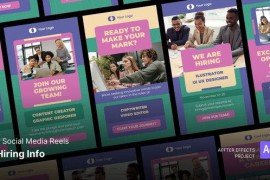 Social Media Reels - Hiring Info After Effects Template 50892561