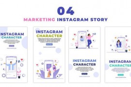 Instagram Marketing Flat Vector Instagram Story 47440930